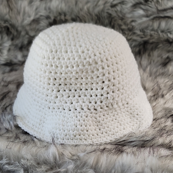 Handmade Accessories - Chic Cream Crochet Bucket Hat
